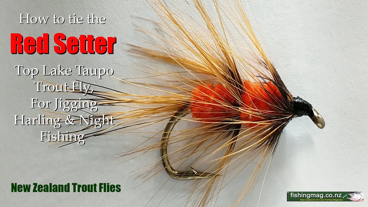 Red Setter Trout Lure Created by Geoff Sanderson of Turangi