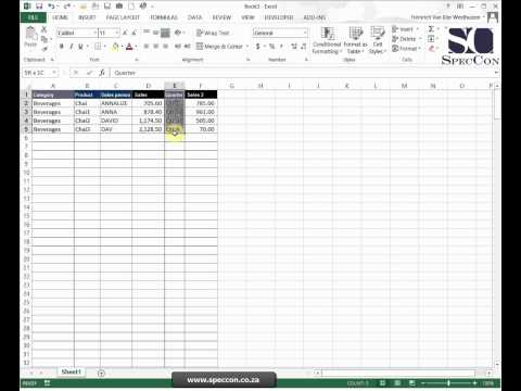 Microsoft Excel Level 2. Unit 3.1 Create a Chart