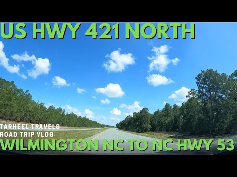 US Hwy 421 Wilmington North Carolina Highway Drive to Burgaw NC