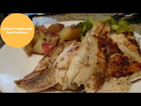 MacroMonday1-Grilled Tilapia and smothering red potatoes