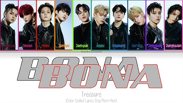 Treasure - Bona Bona Color Coded Lyrics (Eng/Han/Rom)