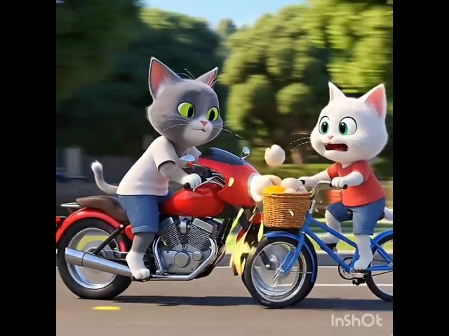 القط كريم يفاجئ أمه بعيد ميلادها شوف إيه اللى حصل #viral #ai#cat#shorts