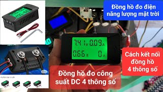 Kết nối đồng hồ DC 4 thông số đo điện mặt trời - Mua trên sheppe - Đam mê năng lượng