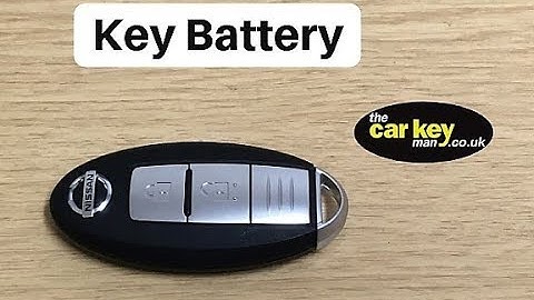 Key Battery Nissan Key fob HOW TO