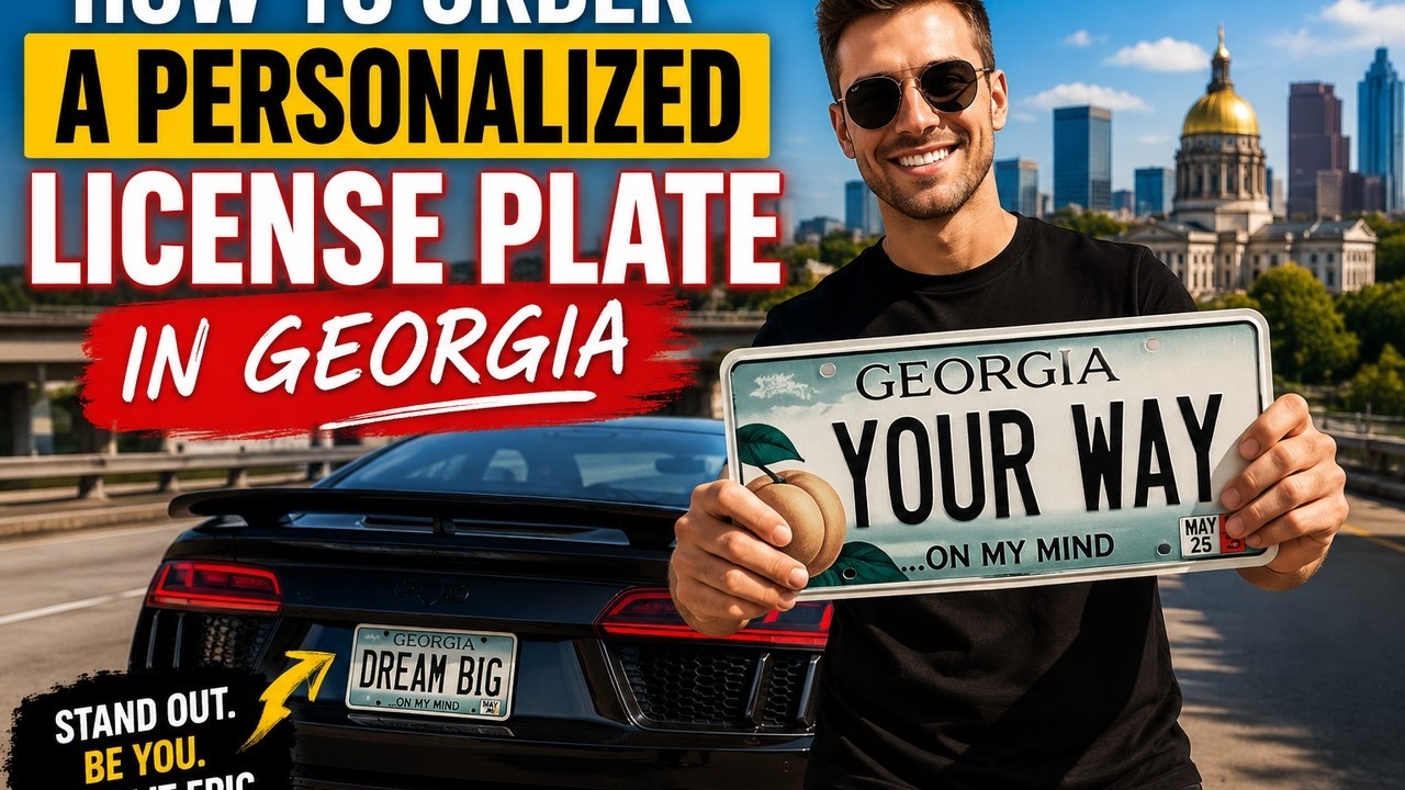 How to order a personalized license plate in Georgia - YouTube