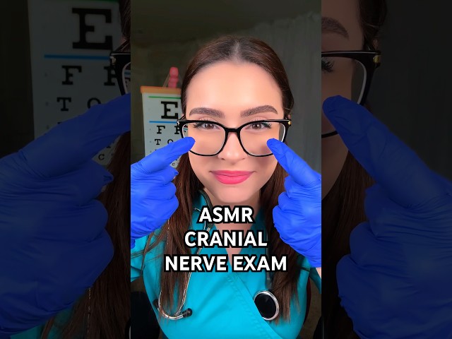 FAST Cranial Nerve Exam ASMR 🧠 #asmr #shorts #asmrforsleep