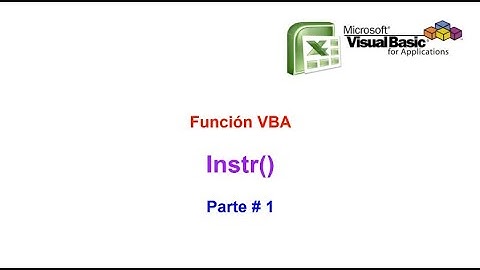 Funcion VBA Instr() Parte # 1