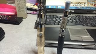 電子タバコVAPE X6 VS ego-CE4煙量比較