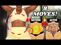 Do This 8 Min STANDING ABS Workout Daily For A Slim Waist &amp; Flat Stomach! JUST 8 Moves