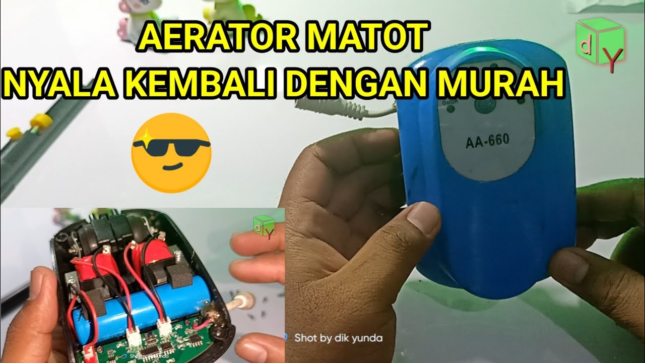 PERBAIKAN AERATOR MATI TOTAL TIDAK MAU ISI BATERAI