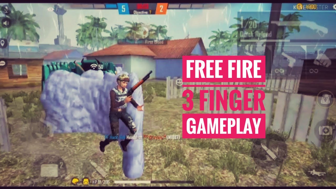 3 finger gameplay movement With one tap headshot (Mr.BK Gaming)