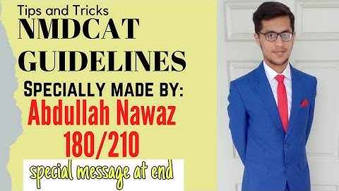 NMDCAT Guidelines in a Fun Way||Golden Tips for freshers|Fsc Tips by Abdullah Nawaz|@hajiraarooj1183