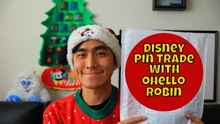 Disney Pin Trade with OhelloRobin! | Vlogmas 2019 Day 14