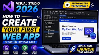 How to Create Your First Web App in Visual Studio 2026 | Beginner's Guide