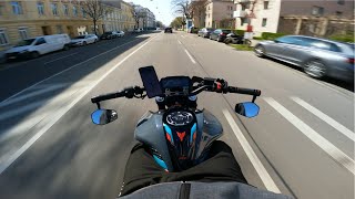 Ride Through Vienna | YAMAHA MT125 | Radical Racing Exhaust [4K]