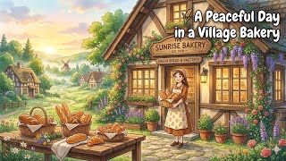Cozy Village Bakery Life | Peaceful Ghibli Inspired Animation 🍞🌿