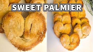 How to Make Palmiers | Sweet Puff Pastry | Sweet Palmier Biscuits