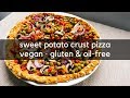 Sweet Potato Crust Pizza / Vegan, Gluten-Free, Oil-Free / 3 Ingredients!