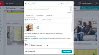 Scheduling Social Posts in KW Command