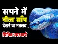 Sapne me neela saap dekhna  seeing blue snake in dream  nile saap ka sapna dekhna kaisa hota hai