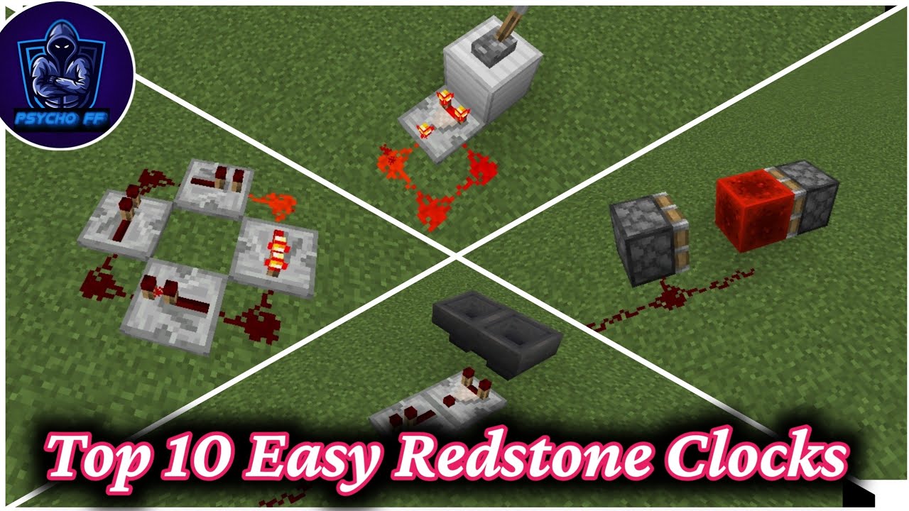 Top 10 Easy Redstone Clocks In Minecraft You Should Try Easy To