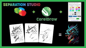 ✅🚀 SEPARACION DE COLOR PARA FONDO OSCURO EN CORELDRAW | SEMITONO EN CORELDRAW | SERIGRAFÍA EN COREL