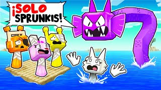 ¡SOBREVIVIENDO 100 DÍAS en una BALSA de SPRUNKIS!