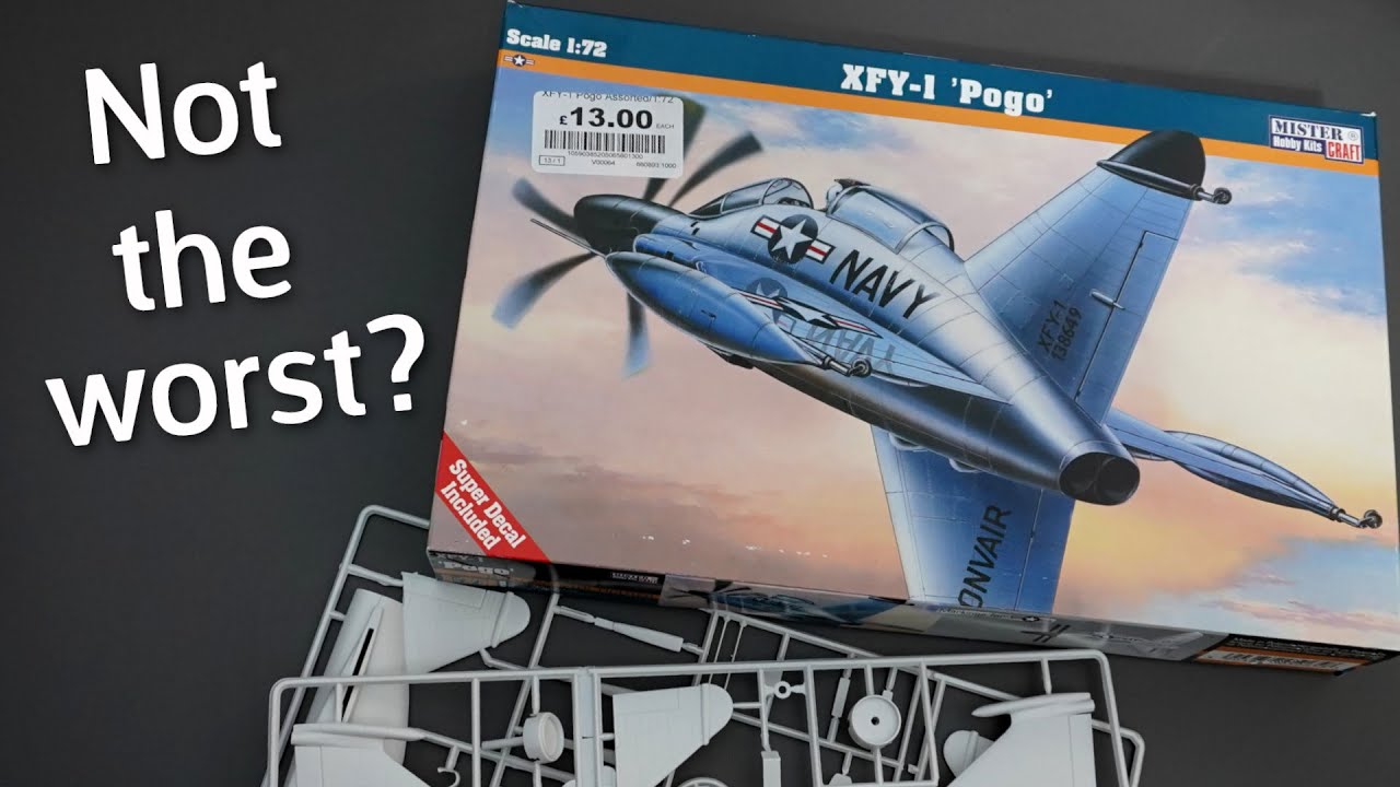 Actually Not Bad! Mistercraft XFY1 "Pogo" Plastic Model Kit in 1/72