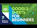 Google sheets tutorial for beginners 