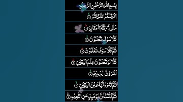 SURAH AT-TAKATHUR#سورة التكاثر