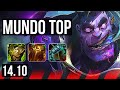 Dr mundo vs poppy top  6k comeback 1026 legendary 700 games  na grandmaster  1410