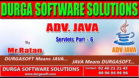 Advance Java || Servlets Part -6 by Ratan