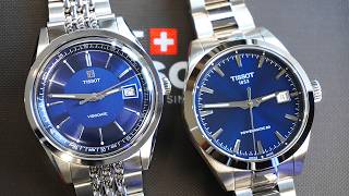 Tissot BLUE Dial Battle | The BEST blue dial under 40mm and $1,000 | Gentleman 38mm vs Visodate 39mm