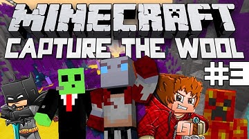 Minecraft Capture the Wool! Game #3 w/Bajan Canadian, xRpMx13, and More!