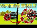 Impractical Engineering: Expanding Wheels! - Scrap Mechanic Gameplay