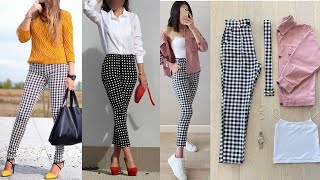 OUTFITS PARA LUCIR UN PANTALON EN CUADROS MODA 2022✨OUTFITS TO WEAR CHECKED  TROUSERS FASHION 2022 - YouTube