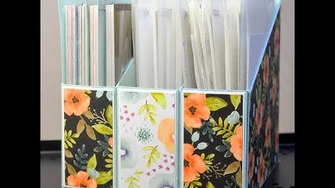 No.306 - Storage Box: Embossing Folders or DSP Stacks - UK Stampin