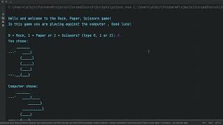 Day 4: Rock Paper Scissors #100daysofcode