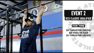 BCS Online Qualifier Event 2 Programmed by Rich Froning