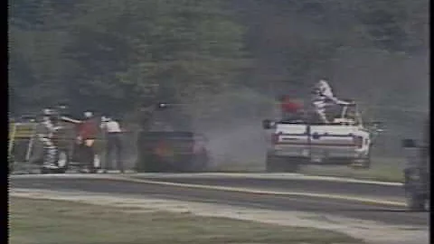 Nitro Funny Car On Fire Tripp Shumake 1978 NHRA U....