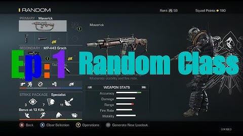 Call Of Duty: Ghosts- Random Class EP:1