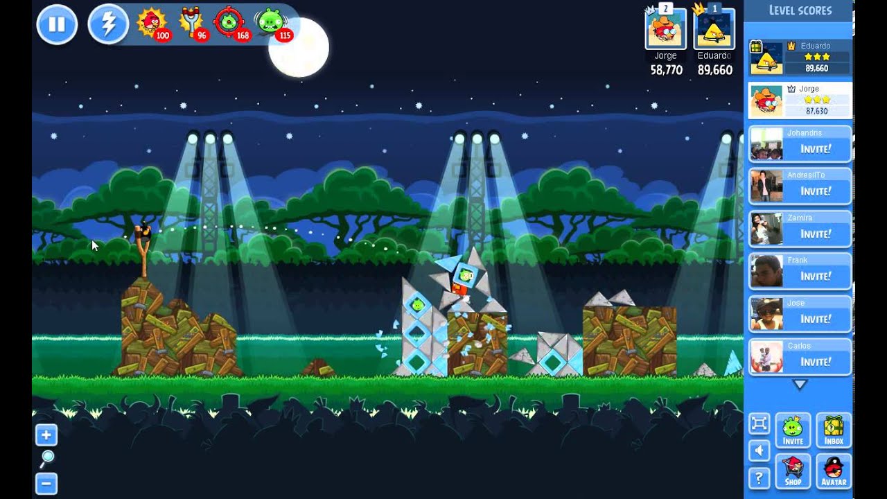 Angry Birds Friends Tournament Level 4 Week 27 96k Score HD