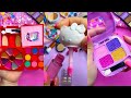 ASMR Satisfying with Unboxing & Review Makeup kit Pink Sounds Video Cute Gloss Blind Bag Sanrio