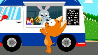 Котенок и волшебный гараж - Вагончик с вкусняшками - Мультфильм про машинкиI