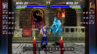 Mortal Kombat: MK3 Sub-Zero 41%.Combo. A few punches and a slide.