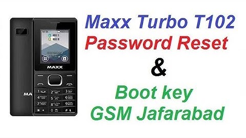 Maxx Turbo T101 SP6531 Read Password with Cm2 Boot key 1 & 3