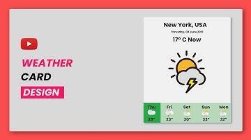 Weather Report Card Design | HTML, CSS And Bootstrap