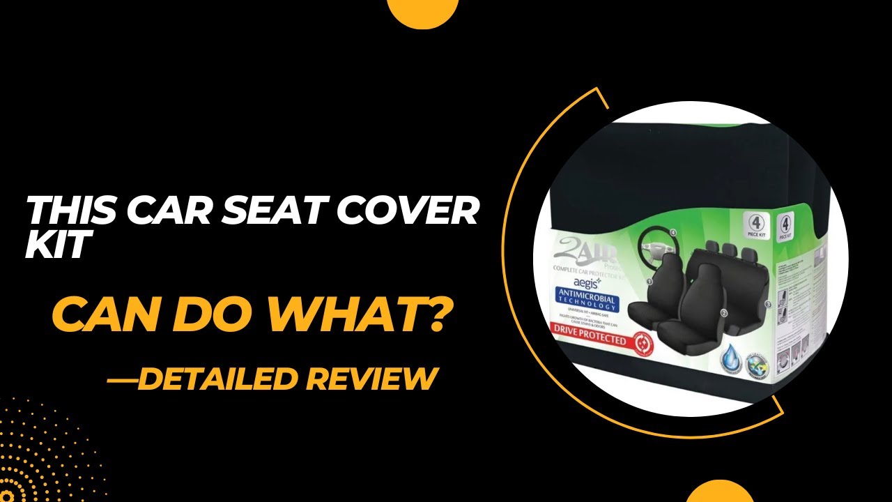 Need to clean car on budget? 2Air Universal Fit 4 Piece Seat and