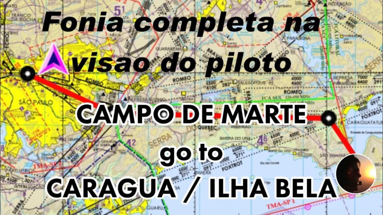 Voo completo de helicóptero fonia na visão do piloto. Vamos do Campo de Marte a Caragua /  Ilha Bela