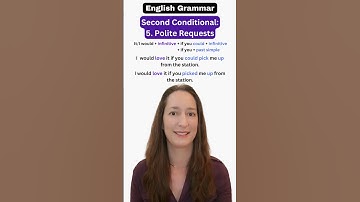 Second Conditional - Part 5: Polite Requests